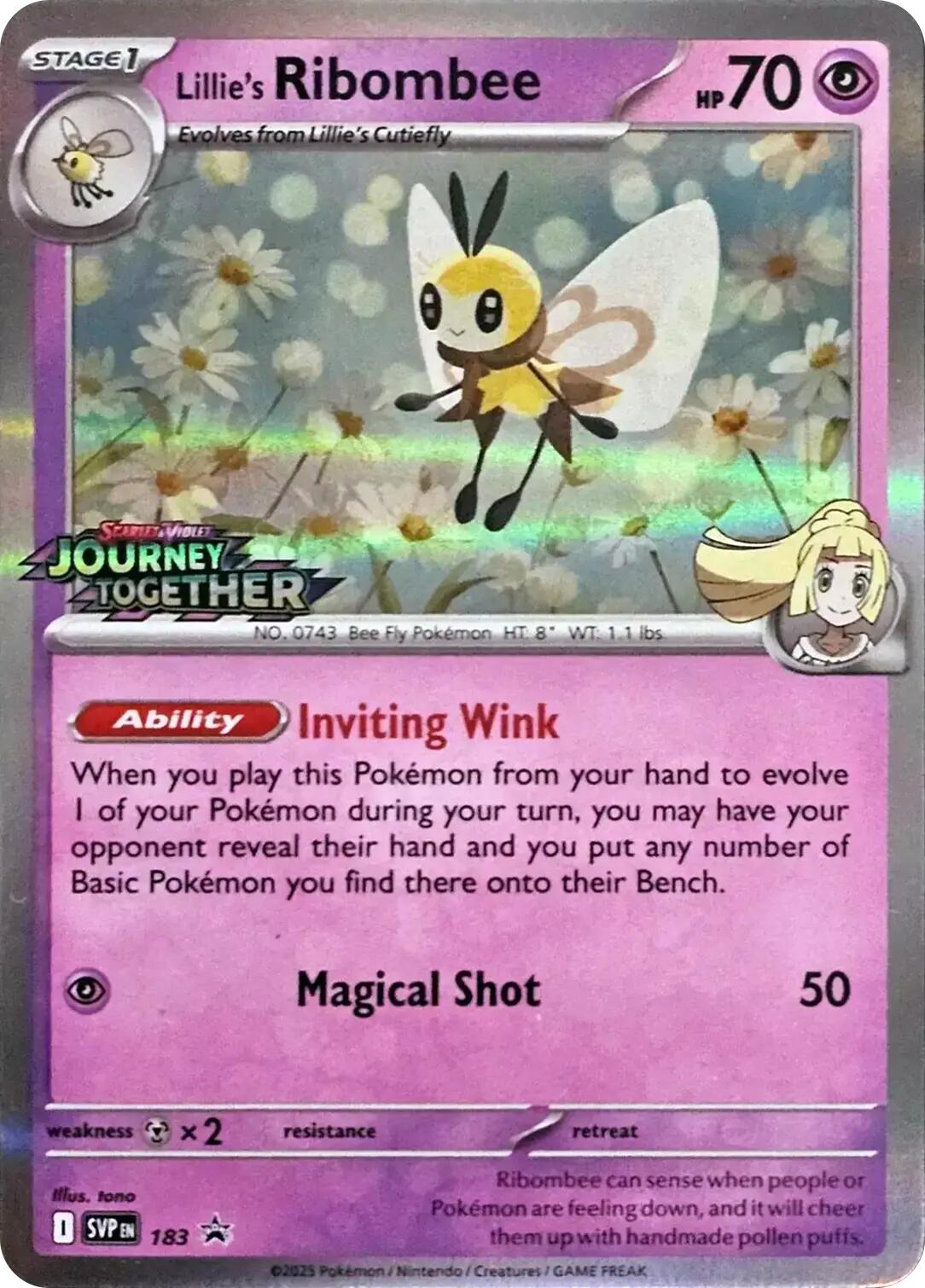 Lillie's Ribombee (183) [Scarlet & Violet: Black Star Promos] | Deep Dive Games St. Marys