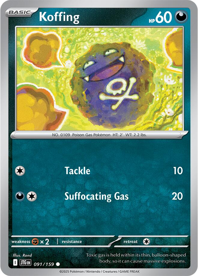 Koffing (091/159) [Scarlet & Violet: Journey Together] | Deep Dive Games St. Marys