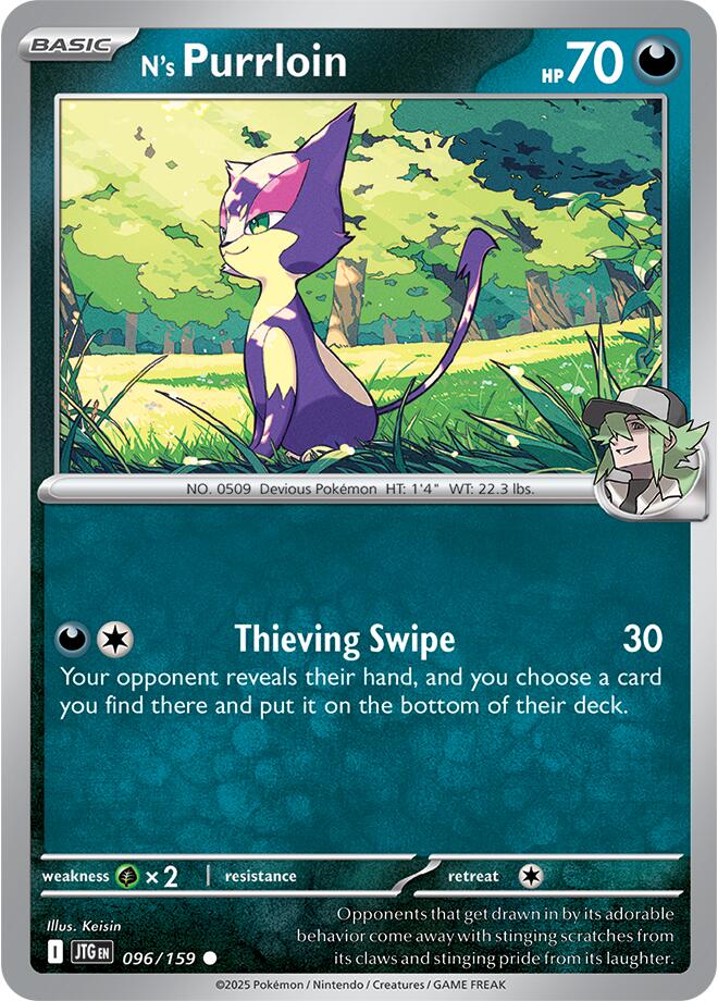 N's Purrloin (096/159) [Scarlet & Violet: Journey Together] | Deep Dive Games St. Marys