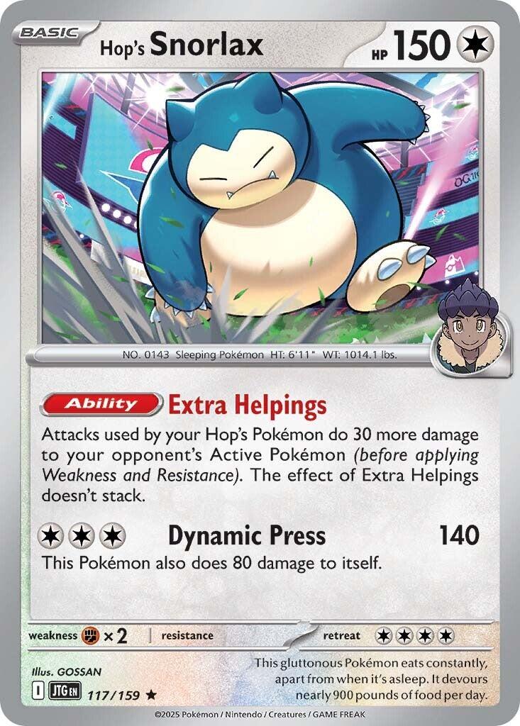 Hop's Snorlax (117/159) [Scarlet & Violet: Journey Together] | Deep Dive Games St. Marys