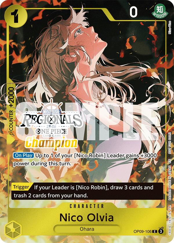 Nico Olvia (Offline Regional Champion Card Set 2025 Vol.1) [One Piece Promotion Cards] | Deep Dive Games St. Marys