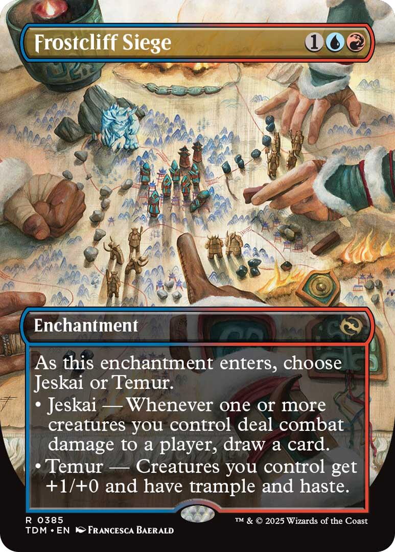 Frostcliff Siege (Borderless) [Tarkir: Dragonstorm] | Deep Dive Games St. Marys