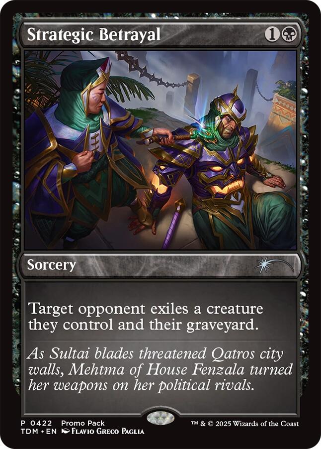 Strategic Betrayal [Tarkir: Dragonstorm Promos] | Deep Dive Games St. Marys