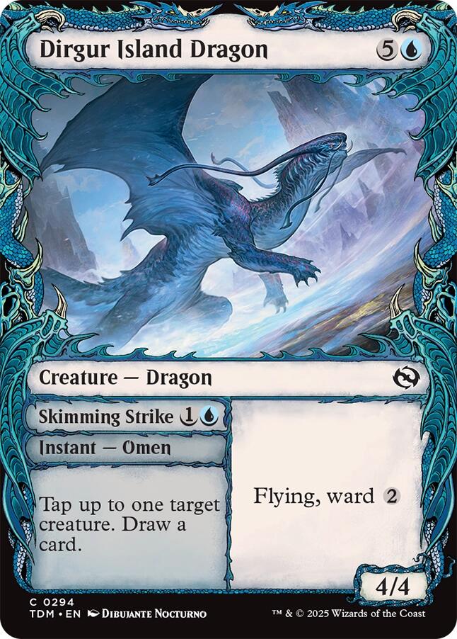 Dirgur Island Dragon (Showcase) [Tarkir: Dragonstorm] | Deep Dive Games St. Marys