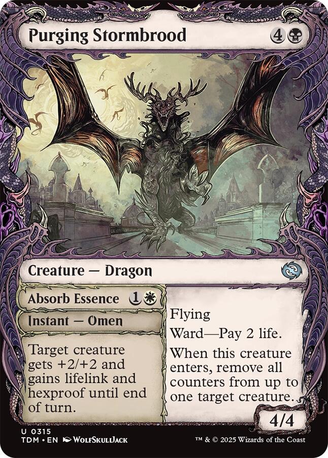 Purging Stormbrood (Showcase) [Tarkir: Dragonstorm] | Deep Dive Games St. Marys