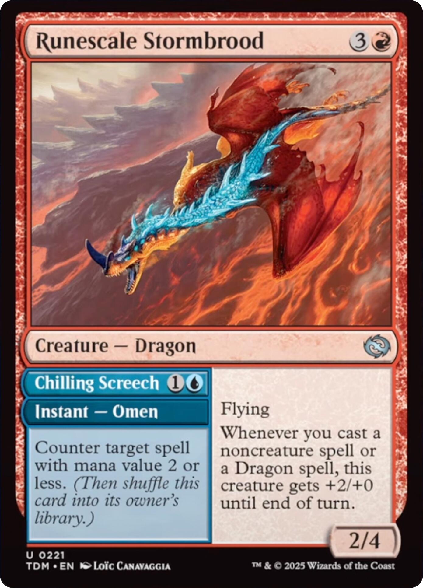 Runescale Stormbrood [Tarkir: Dragonstorm] | Deep Dive Games St. Marys