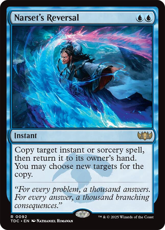 Narset's Reversal [Tarkir: Dragonstorm Commander] | Deep Dive Games St. Marys