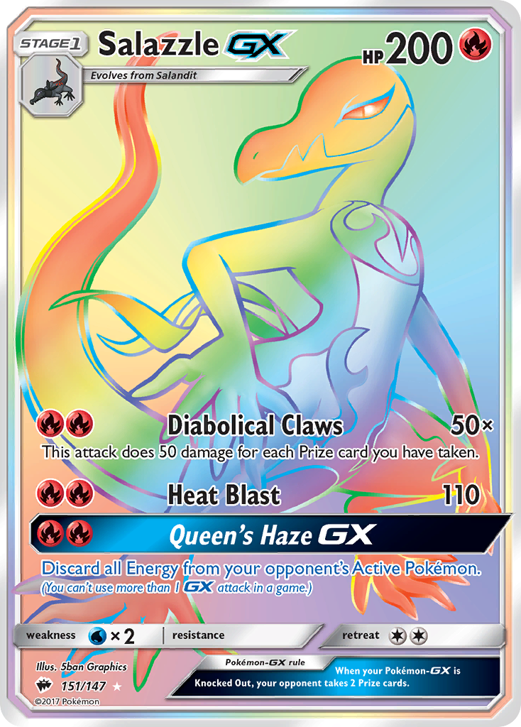 Salazzle GX (151/147) [Sun & Moon: Burning Shadows] | Deep Dive Games St. Marys