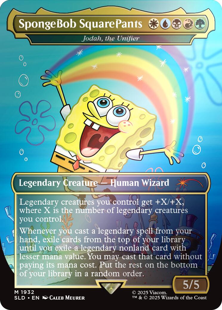 SpongeBob SquarePants - Jodah, the Unifier (Rainbow Foil) [Secret Lair Drop Series] | Deep Dive Games St. Marys