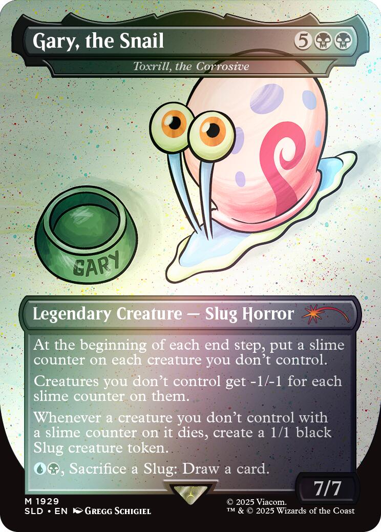Gary, the Snail - Toxrill, the Corrosive (Rainbow Foil) [Secret Lair Drop Series] | Deep Dive Games St. Marys