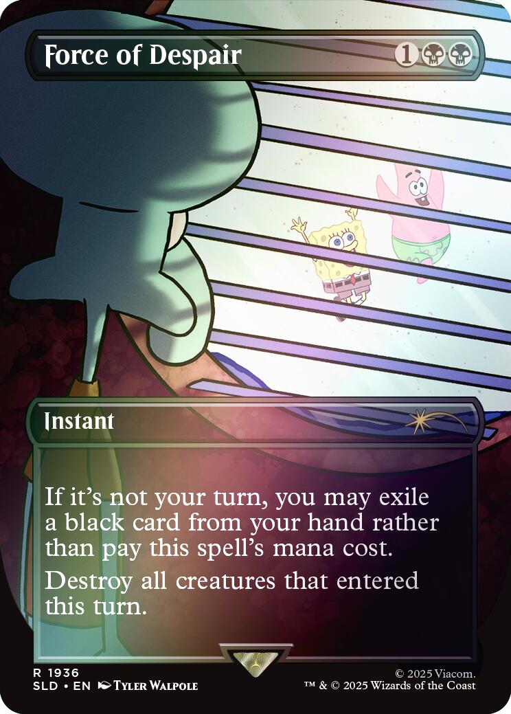 Force of Despair (Rainbow Foil) [Secret Lair Drop Series] | Deep Dive Games St. Marys