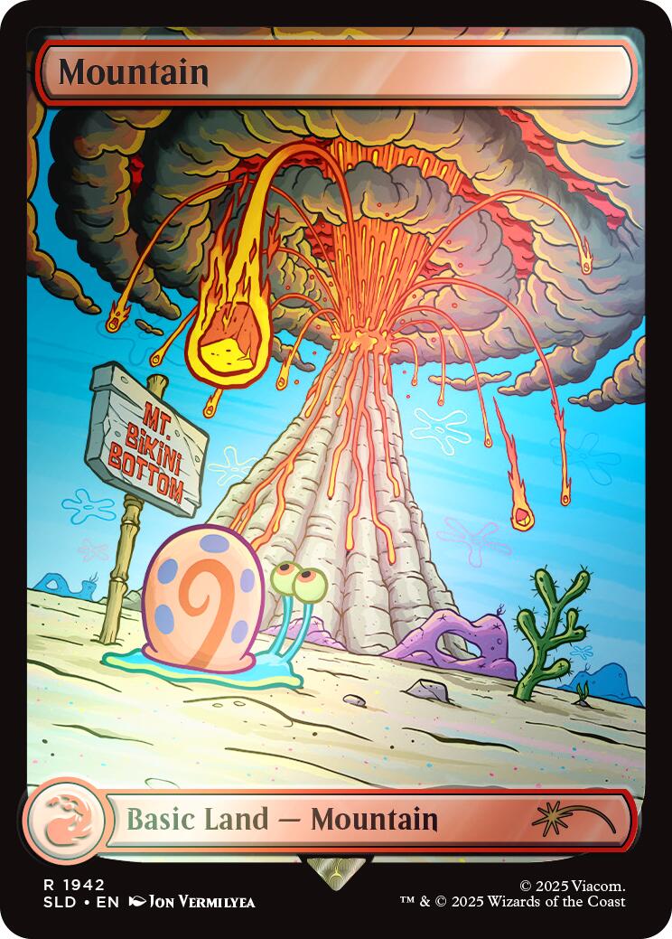 Mountain (1942) (Rainbow Foil) [Secret Lair Drop Series] | Deep Dive Games St. Marys