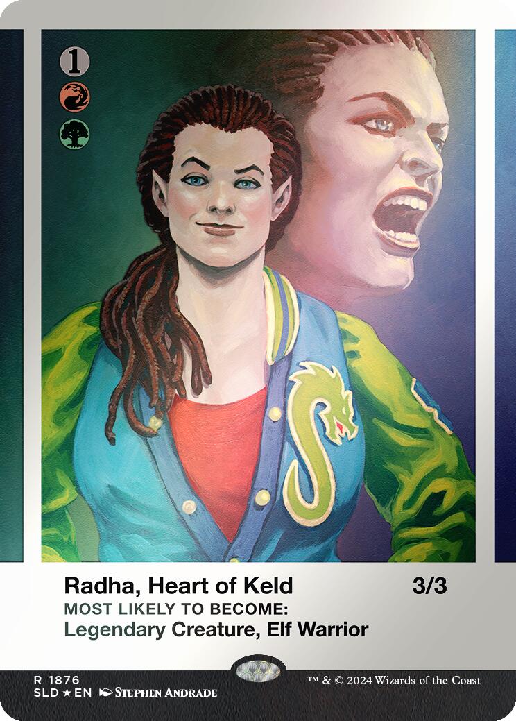 Radha, Heart of Keld (Rainbow Foil) [Secret Lair Drop Series] | Deep Dive Games St. Marys