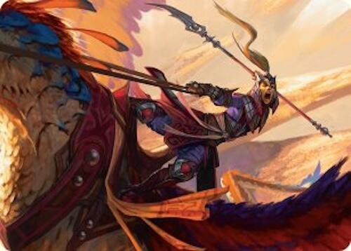 Dragonback Lancer Art Card (3/54) [Tarkir: Dragonstorm Art Series] | Deep Dive Games St. Marys