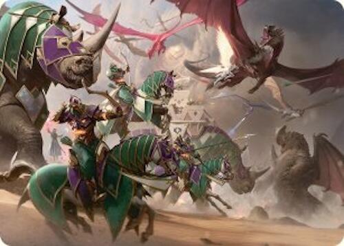 United Battlefront Art Card (5/54) [Tarkir: Dragonstorm Art Series] | Deep Dive Games St. Marys