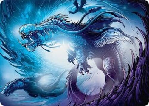 Roiling Dragonstorm Art Card (33/54) [Tarkir: Dragonstorm Art Series] | Deep Dive Games St. Marys