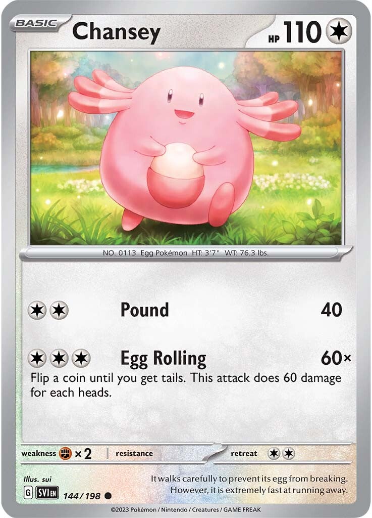 Chansey (144/198) [Scarlet & Violet: Base Set] | Deep Dive Games St. Marys