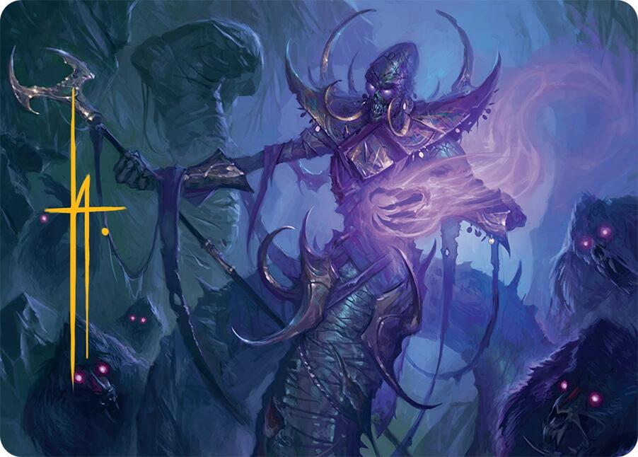 Sidisi, Regent of the Mire Art Card (14/54) (Gold-Stamped Signature) [Tarkir: Dragonstorm Art Series] | Deep Dive Games St. Marys