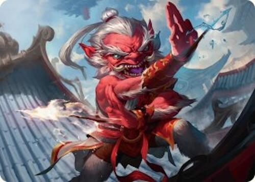 Devoted Duelist Art Card (15/54) [Tarkir: Dragonstorm Art Series] | Deep Dive Games St. Marys