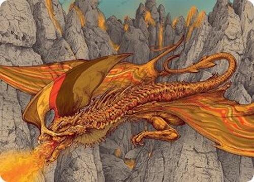 Magmatic Hellkite Art Card (34/54) [Tarkir: Dragonstorm Art Series] | Deep Dive Games St. Marys