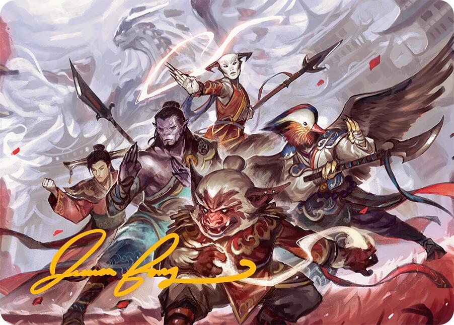 Will of the Jeskai Art Card (54/54) (Gold-Stamped Signature) [Tarkir: Dragonstorm Art Series] | Deep Dive Games St. Marys