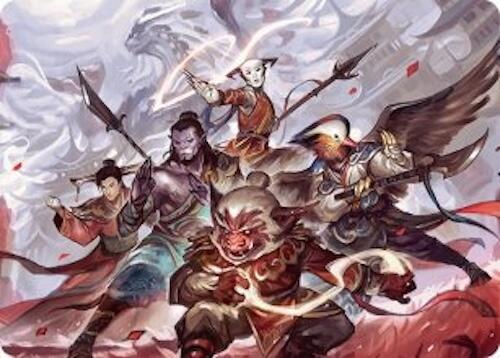 Will of the Jeskai Art Card (54/54) [Tarkir: Dragonstorm Art Series] | Deep Dive Games St. Marys