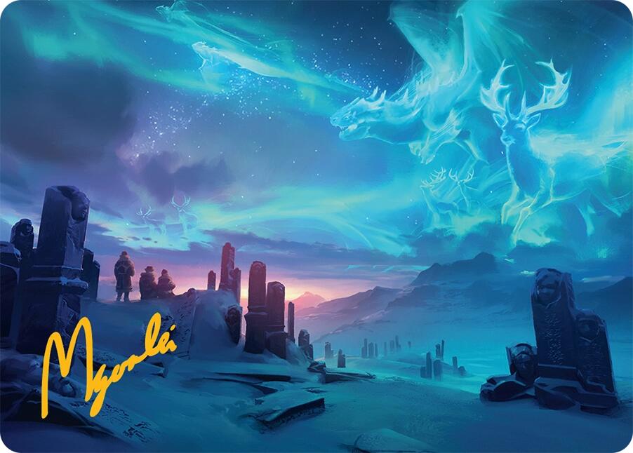 Auroral Procession Art Card (20/54) (Gold-Stamped Signature) [Tarkir: Dragonstorm Art Series] | Deep Dive Games St. Marys
