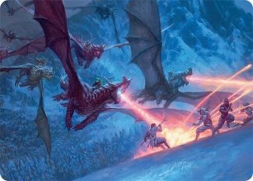 Dragonback Assault Art Card (22/54) [Tarkir: Dragonstorm Art Series] | Deep Dive Games St. Marys