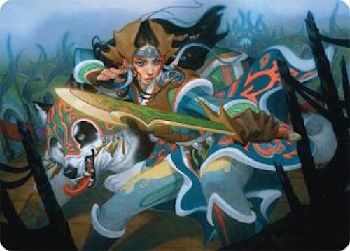 Eshki Dragonclaw Art Card (23/54) [Tarkir: Dragonstorm Art Series] | Deep Dive Games St. Marys