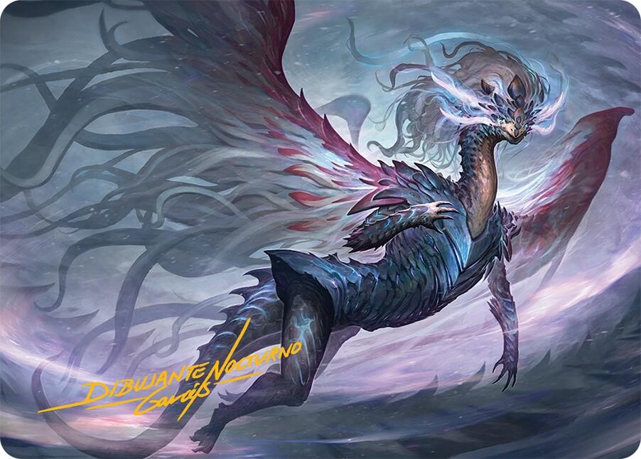 Shiko, Paragon of the Way Art Card (37/54) (Gold-Stamped Signature) [Tarkir: Dragonstorm Art Series] | Deep Dive Games St. Marys
