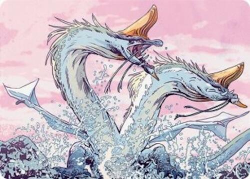 Twinmaw Stormbrood Art Card (39/54) [Tarkir: Dragonstorm Art Series] | Deep Dive Games St. Marys
