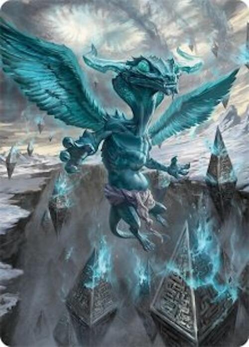 Ugin, Eye of the Storms Art Card (47/54) [Tarkir: Dragonstorm Art Series] | Deep Dive Games St. Marys
