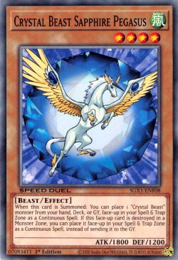 Crystal Beast Sapphire Pegasus [SGX1-ENF08] Common | Deep Dive Games St. Marys