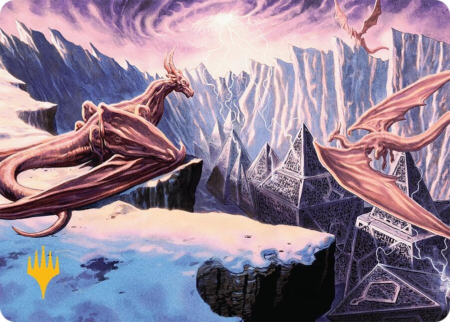Maelstrom of the Spirit Dragon (42/54) (Gold-Stamped) [Tarkir: Dragonstorm Art Series] | Deep Dive Games St. Marys