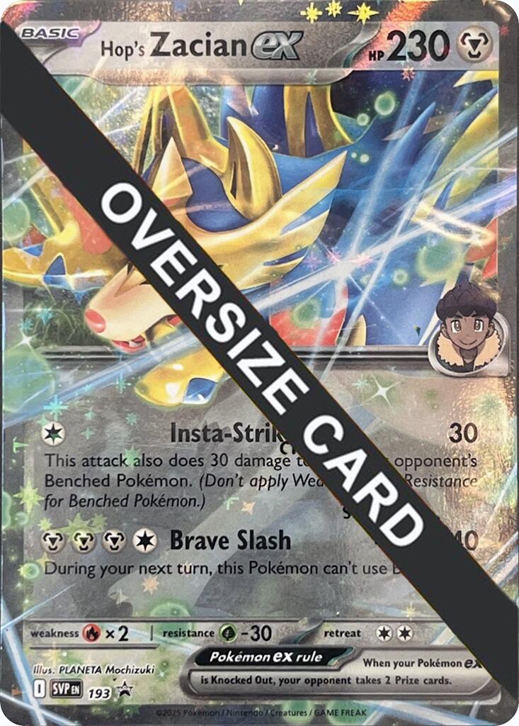 Hop's Zacian ex (SVP193) (Jumbo Card) [Scarlet & Violet: Black Star Promos] | Deep Dive Games St. Marys