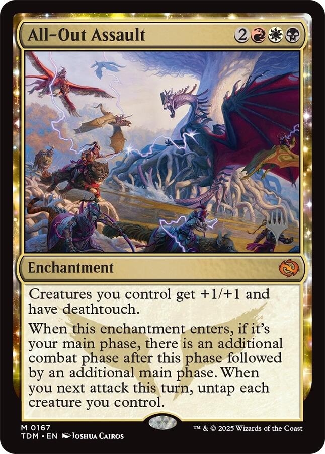 All-Out Assault [Tarkir: Dragonstorm Promos] | Deep Dive Games St. Marys