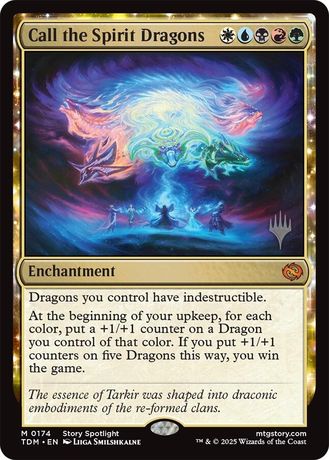 Call the Spirit Dragons [Tarkir: Dragonstorm Promos] | Deep Dive Games St. Marys
