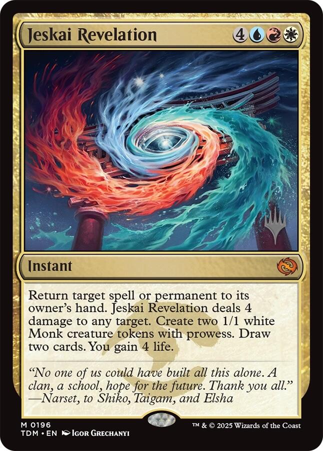 Jeskai Revelation [Tarkir: Dragonstorm Promos] | Deep Dive Games St. Marys