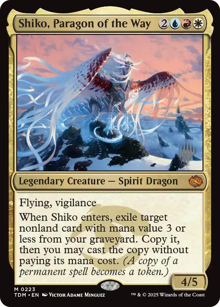 Shiko, Paragon of the Way [Tarkir: Dragonstorm Promos] | Deep Dive Games St. Marys