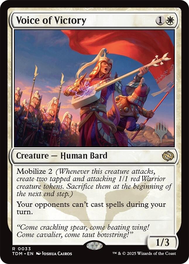 Voice of Victory [Tarkir: Dragonstorm Promos] | Deep Dive Games St. Marys
