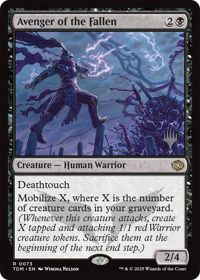 Avenger of the Fallen [Tarkir: Dragonstorm Promos] | Deep Dive Games St. Marys
