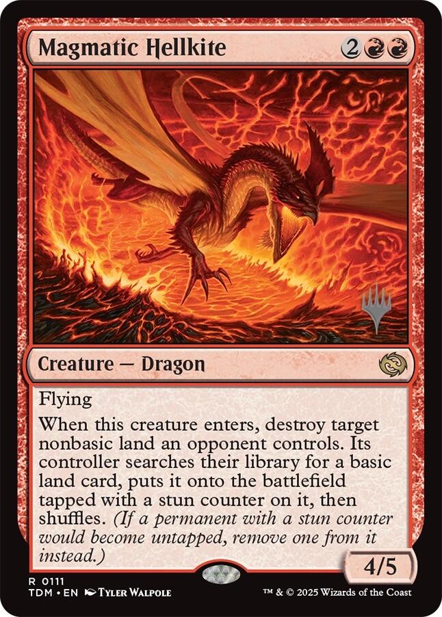 Magmatic Hellkite [Tarkir: Dragonstorm Promos] | Deep Dive Games St. Marys
