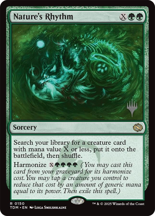 Nature's Rhythm [Tarkir: Dragonstorm Promos] | Deep Dive Games St. Marys