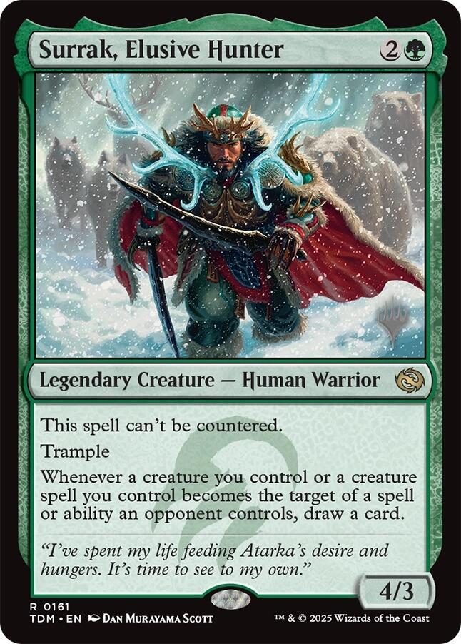 Surrak, Elusive Hunter [Tarkir: Dragonstorm Promos] | Deep Dive Games St. Marys
