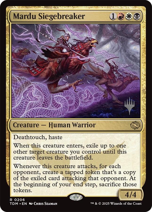 Mardu Siegebreaker [Tarkir: Dragonstorm Promos] | Deep Dive Games St. Marys