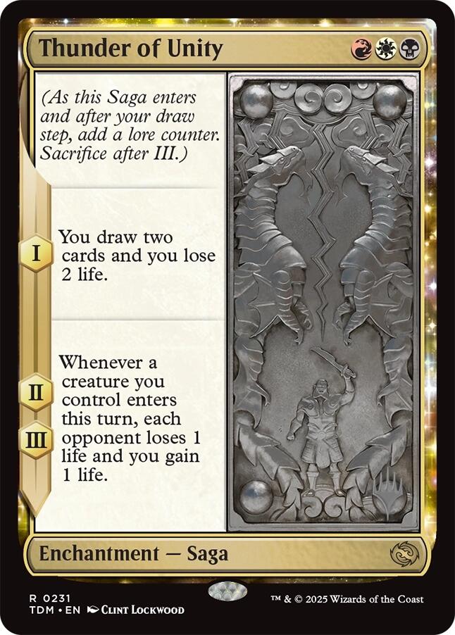 Thunder of Unity [Tarkir: Dragonstorm Promos] | Deep Dive Games St. Marys