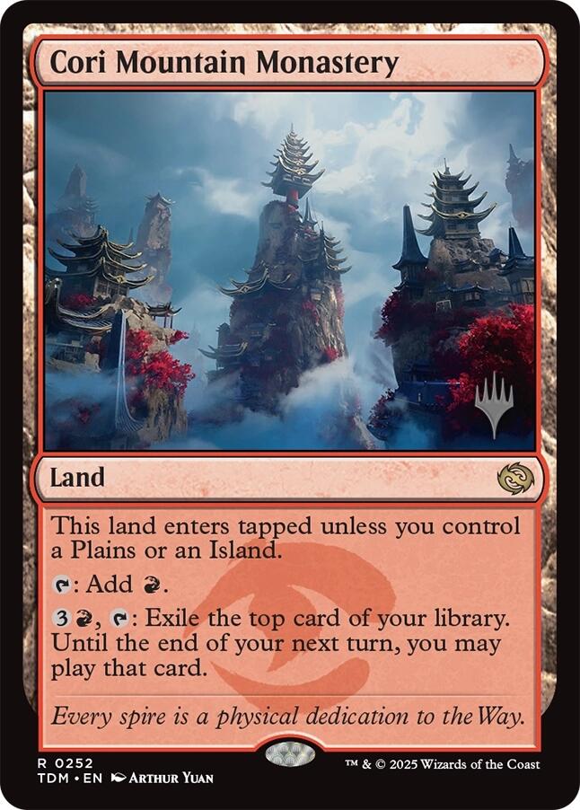 Cori Mountain Monastery [Tarkir: Dragonstorm Promos] | Deep Dive Games St. Marys