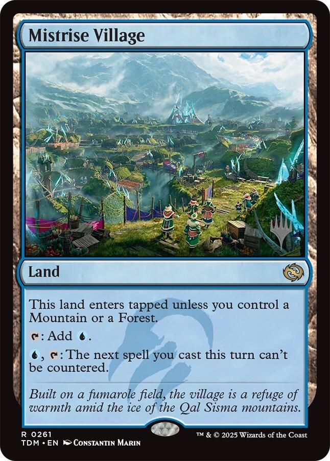 Mistrise Village [Tarkir: Dragonstorm Promos] | Deep Dive Games St. Marys