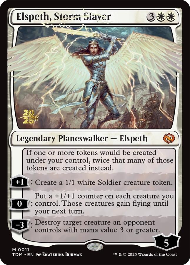 Elspeth, Storm Slayer [Tarkir: Dragonstorm Prerelease Promos] | Deep Dive Games St. Marys