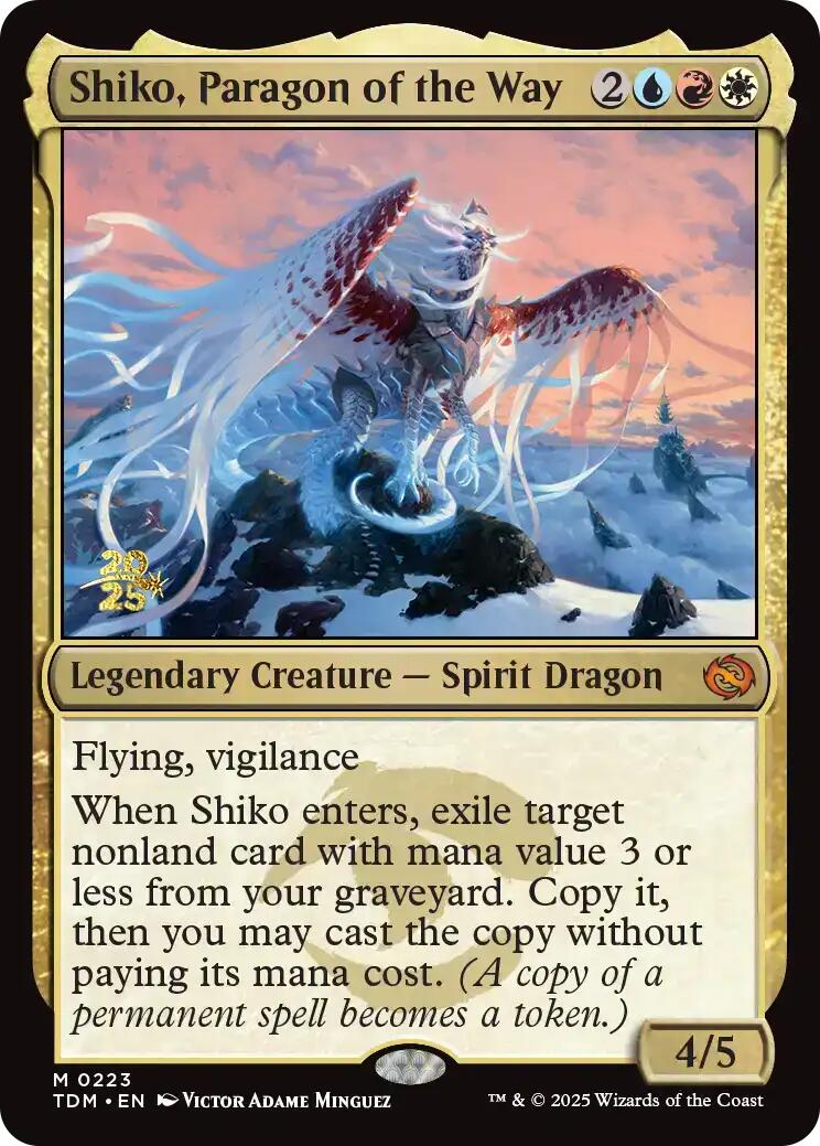 Shiko, Paragon of the Way [Tarkir: Dragonstorm Prerelease Promos] | Deep Dive Games St. Marys